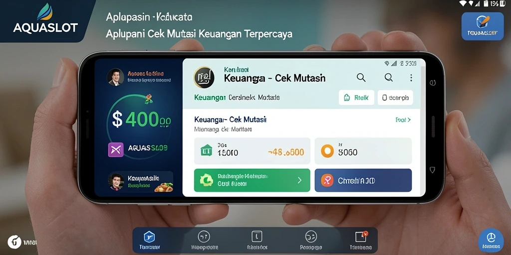 Tampilan antarmuka AQUASLOT yang sederhana dan informatif.