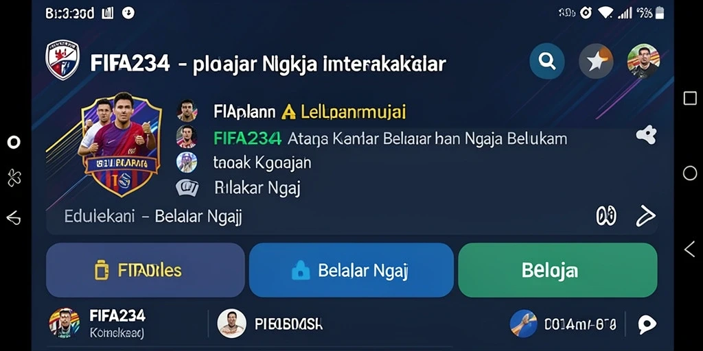 Tampilan antarmuka aplikasi Belajar Ngaji FIFA234 yang interaktif.