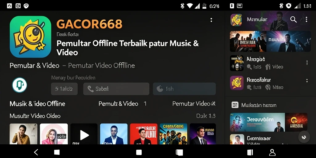Antarmuka GACOR668 yang sederhana untuk Pemutar Video Offline.