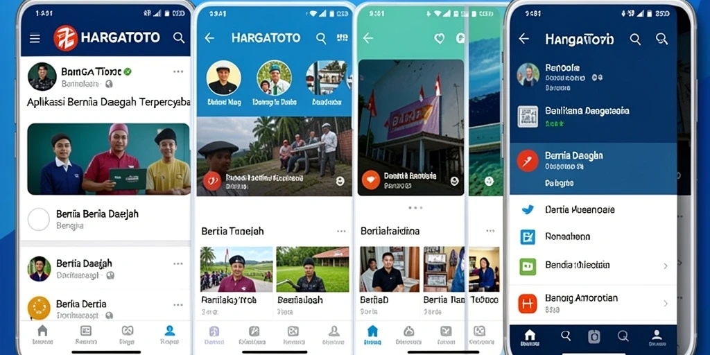 Tampilan antarmuka aplikasi HARGATOTO yang informatif dan menarik.