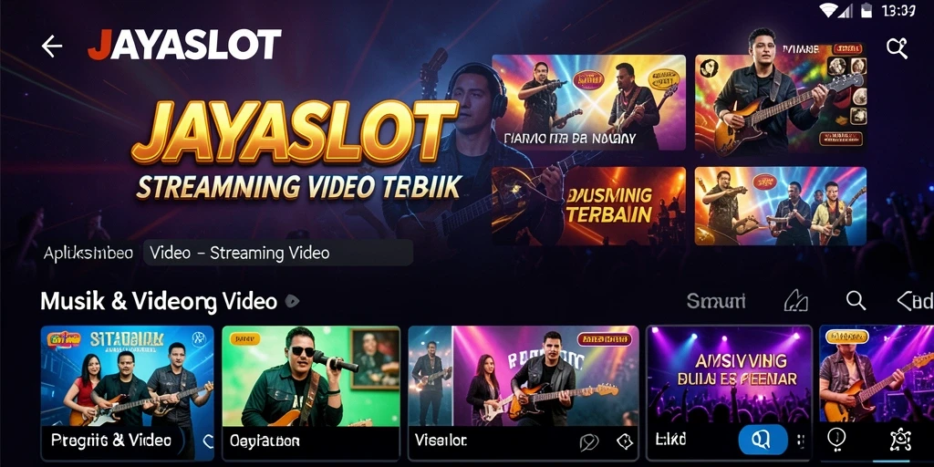 Tampilan antarmuka utama aplikasi JAYASLOT yang menarik dan fungsional.