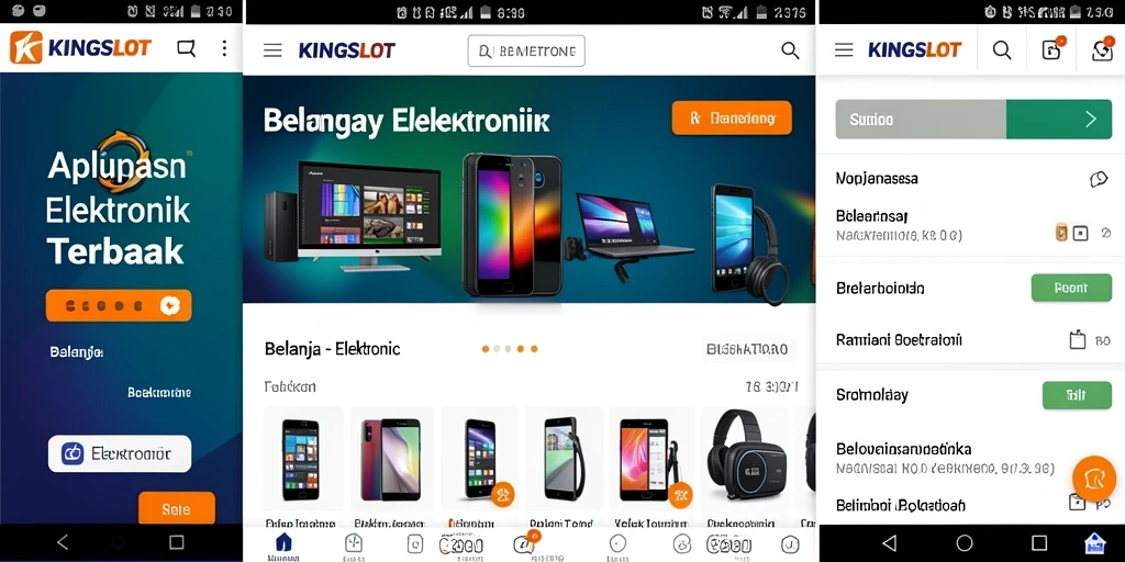Tampilan antarmuka KINGSLOT yang menarik dan mudah digunakan.