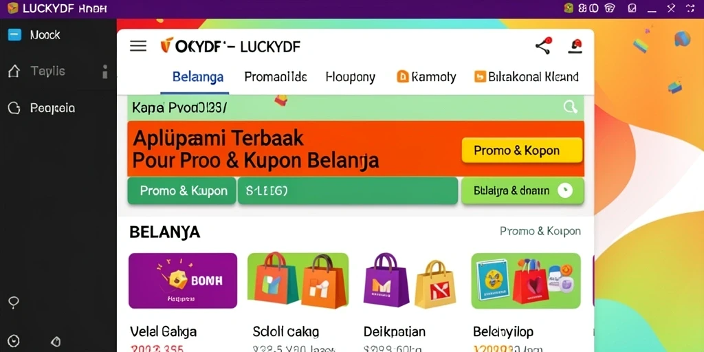 Tampilan antarmuka LUCKYDF yang menarik dan mudah digunakan.